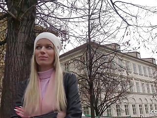 German Scout - Anorexic Skinny Teen Ketty Schade Seduce to Casting Fuck