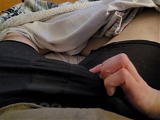 teen babe teasing cock through boxers for big orgasm cumshot